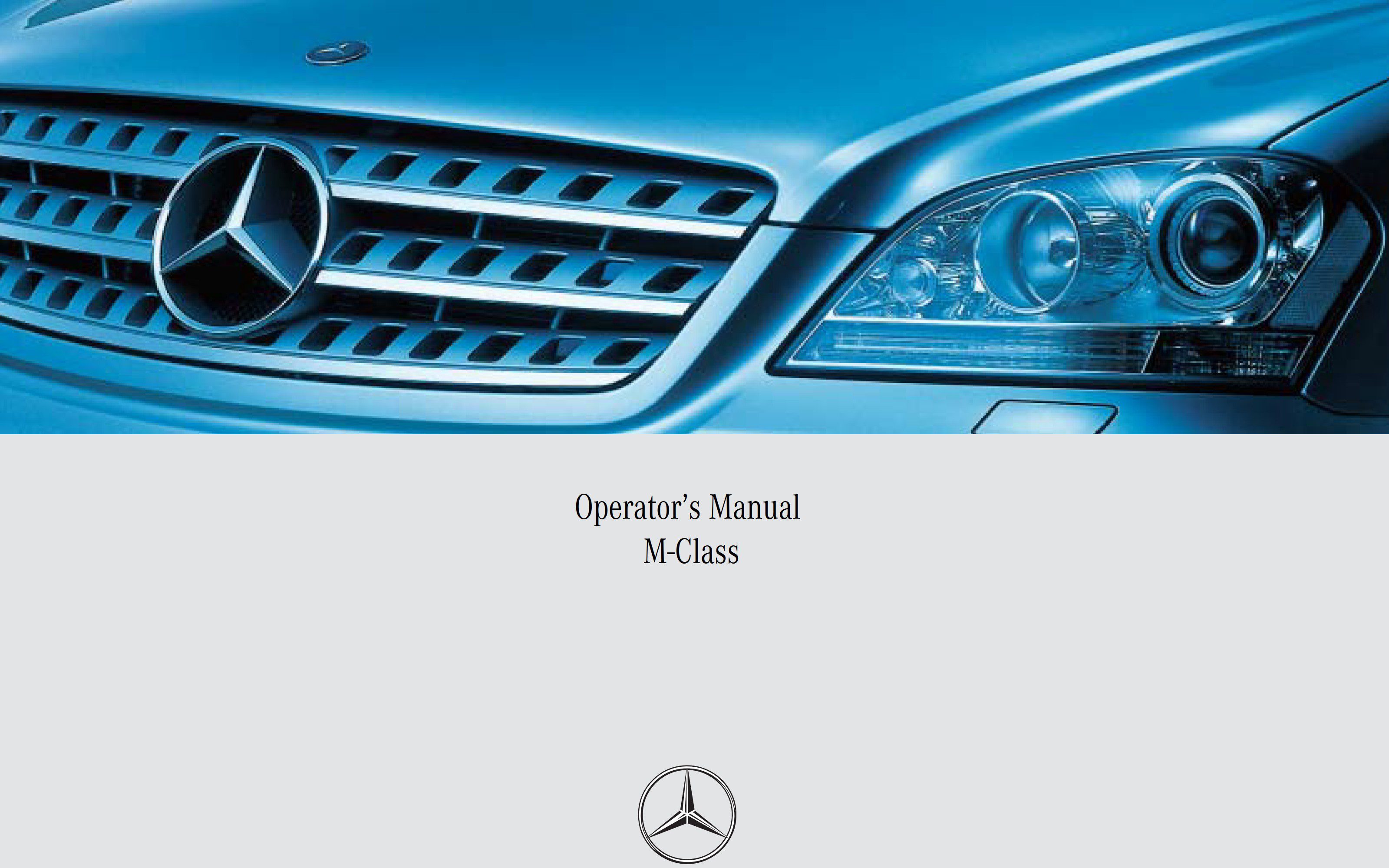 2007 mercedes benz m class owner's manual