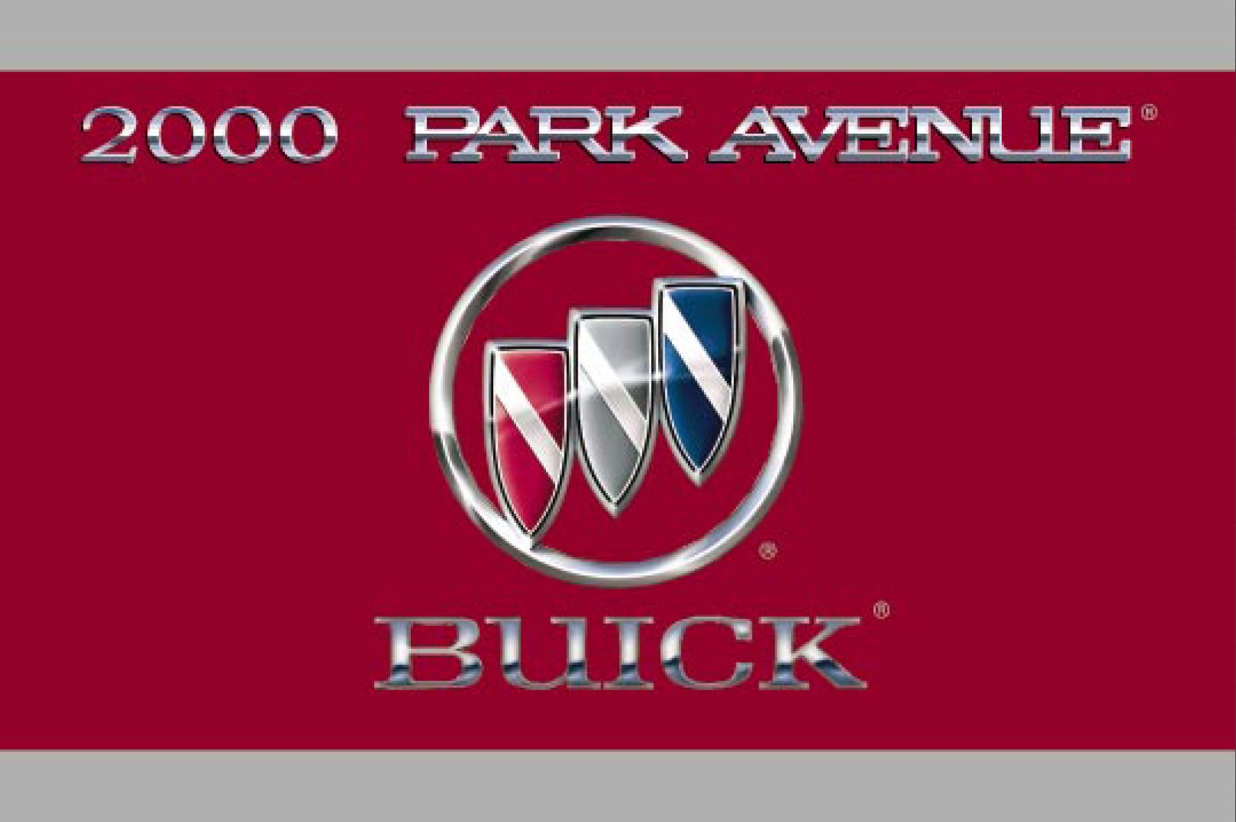 2000 buick park avenue owner's manual