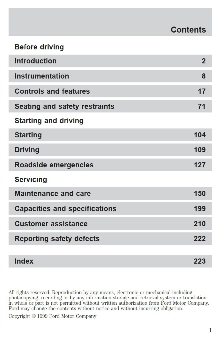 2000 ford e450 owner's manual