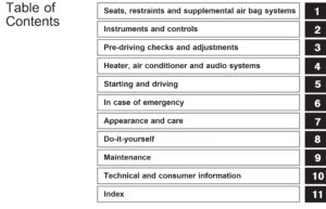 2000 nissan pathfinder owner's manual