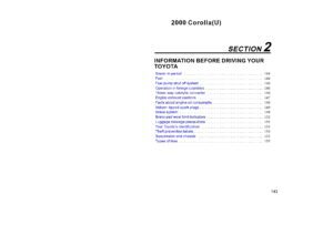 2000 toyota corolla owner's manual