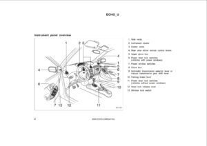 2000 toyota echo owner's manual