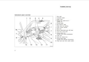 2000 toyota tundra owner's manual