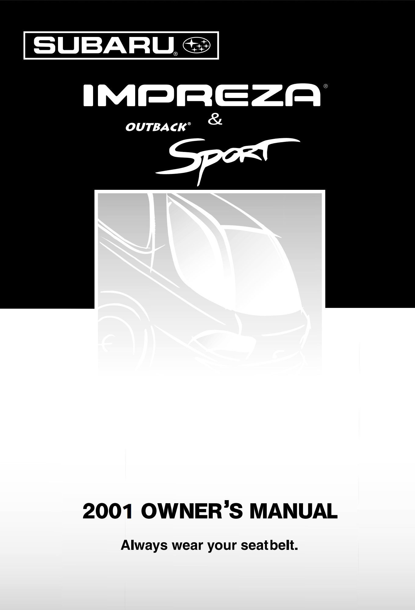 2001 subaru impreza owner's manual