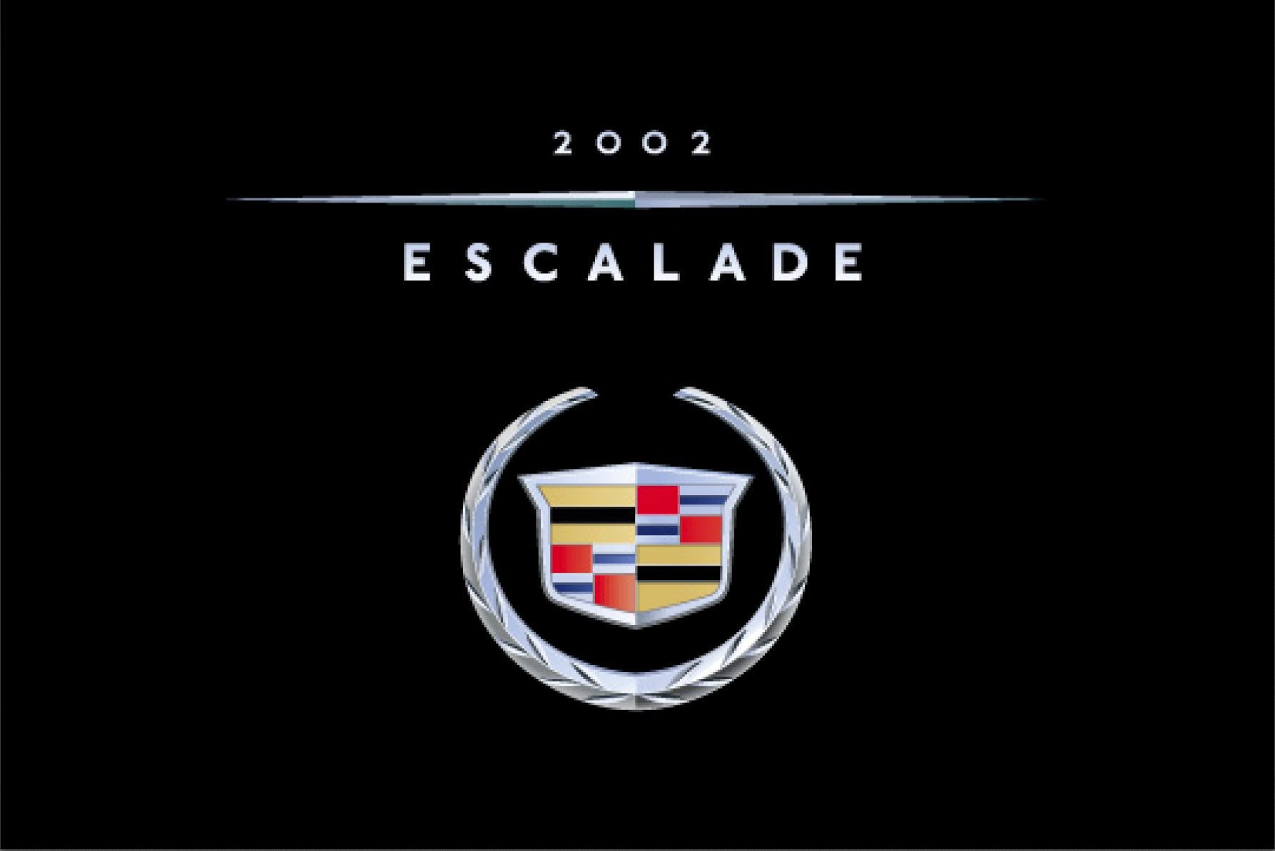 2002 cadillac escalade owner's manual