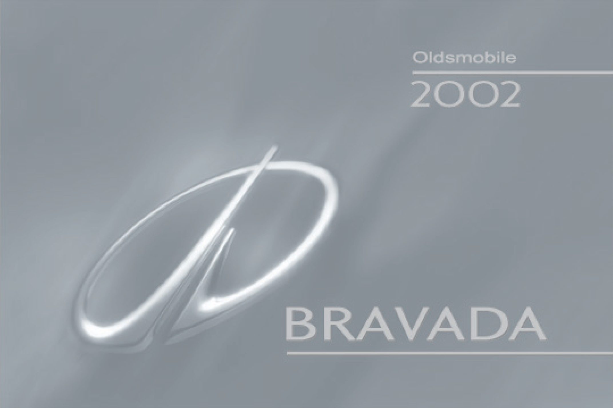 2002 oldsmobile bravada owner's manual