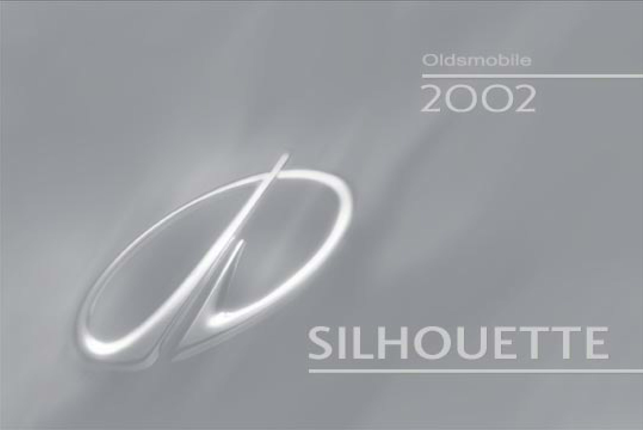 2002 oldsmobile silhouette owner's manual