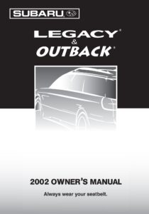 2002 subaru forester owner's manual