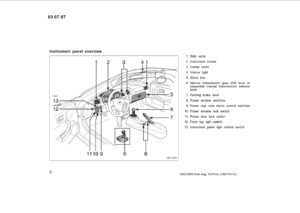 2003 toyota mr2 spyder owner's manual