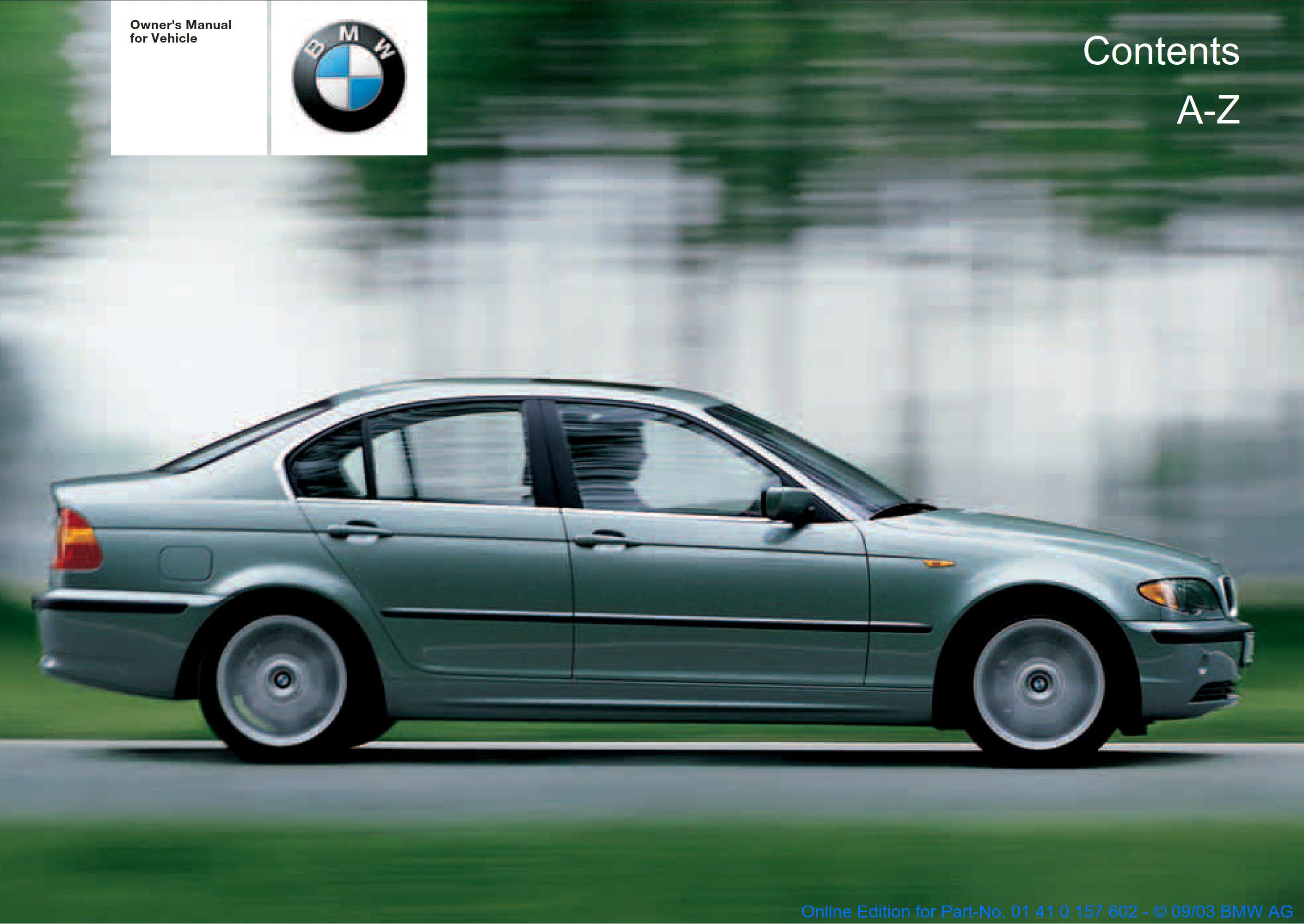 2004 bmw 3 series owner's manual