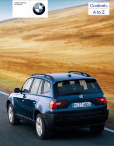 2004 bmw x3 owner's manual