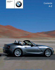 2004 bmw z4 owner's manual