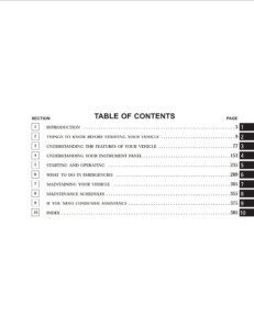 2004 chrysler town and country owner's manual