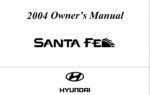 2004 hyundai santa fe owner's manual