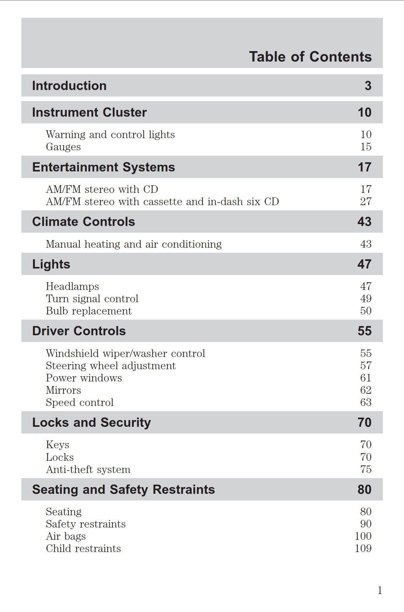 2004 mazda tribute owner's manual