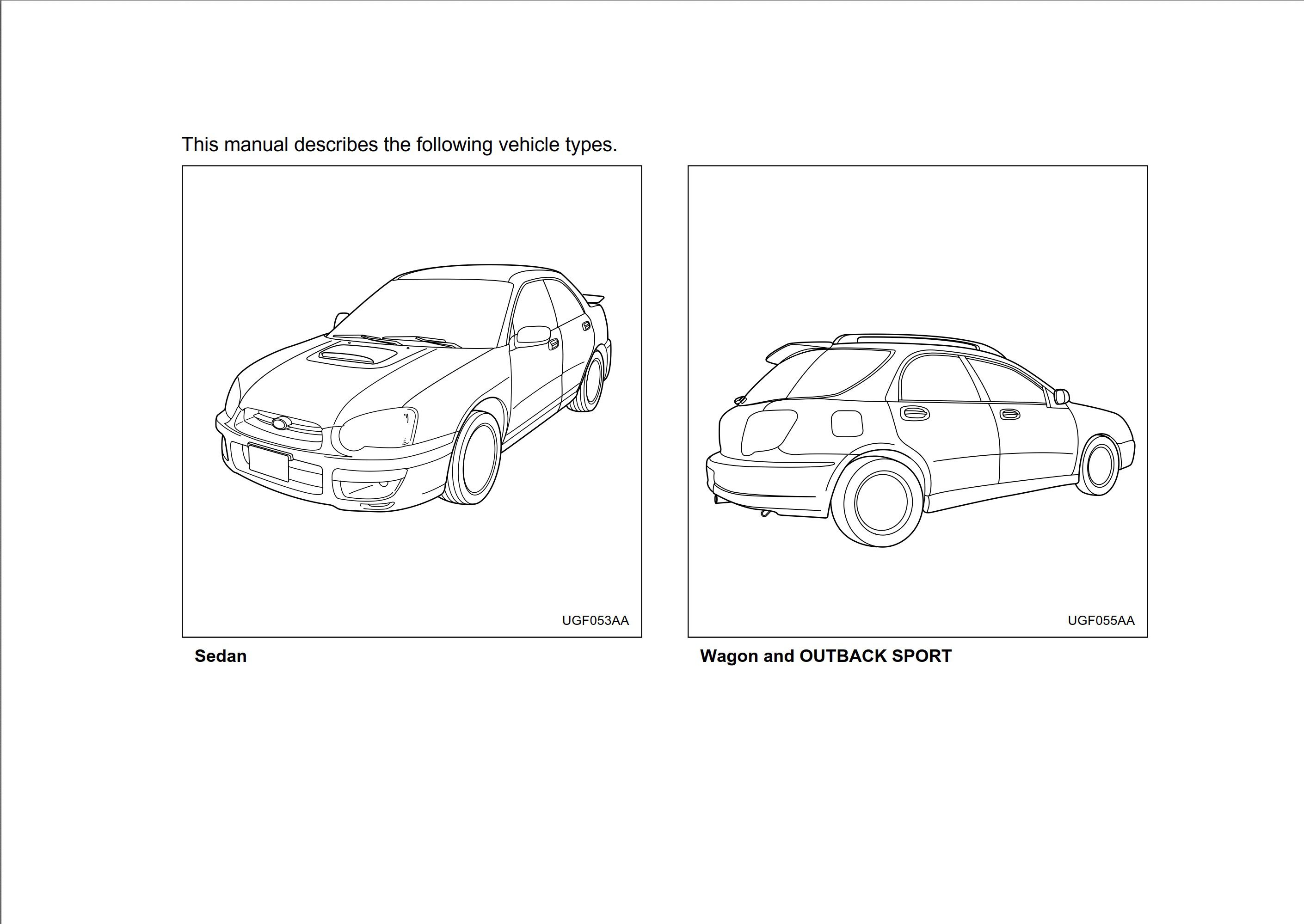 2004 subaru impreza owner's manual