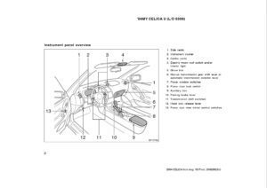 2004 toyota celica owner's manual