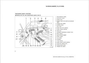 2004 toyota highlander owner's manual