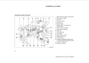 2004 toyota matrix owner's manual