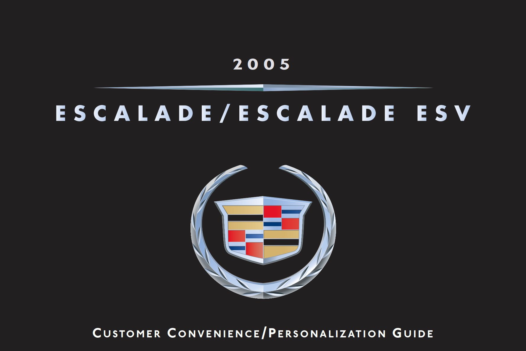 2005 cadillac escalade owner's manual