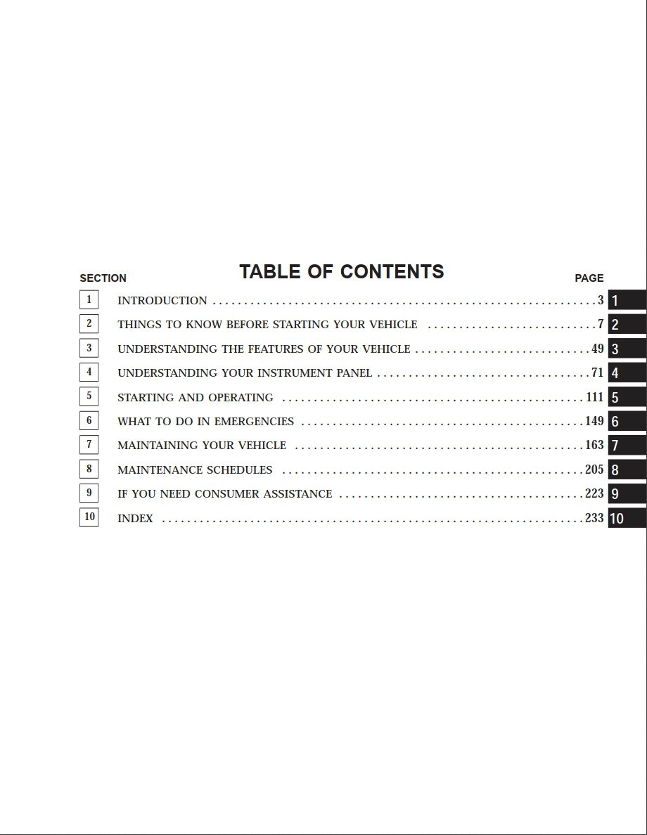 2005 dodge neon owner's manual