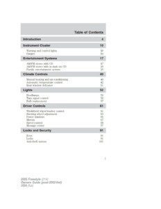 2005 ford freestyle owner's manual