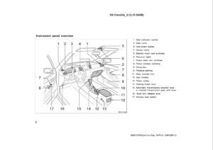 2005 toyota corolla owner's manual