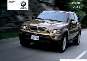 2006 bmw x5 owner's manual