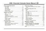 2006 chevrolet colorado owner's manual