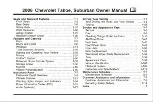 2006 chevrolet tahoe owner's manual