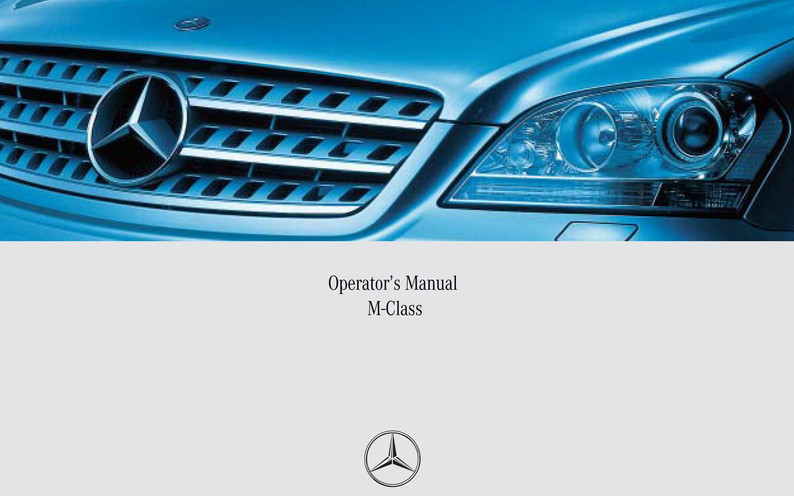 2006 mercedes benz m class owner's manual