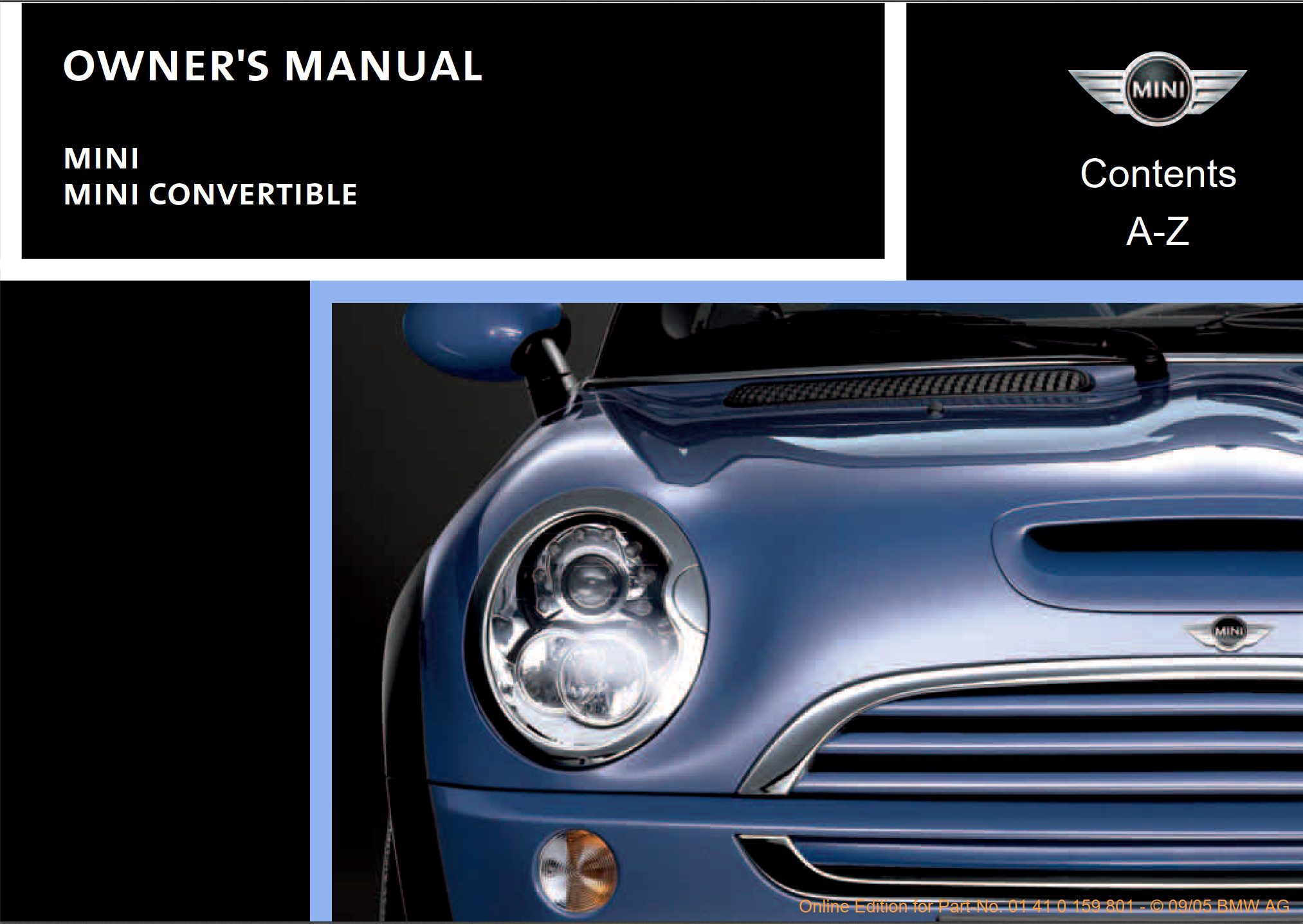 2006 mini cooper owner's manual