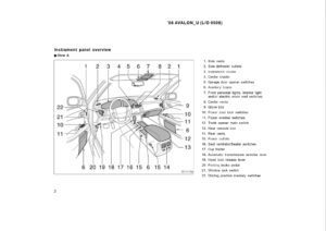 2006 toyota avalon owner's manual