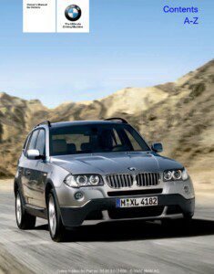 2007 bmw x3 owner's manual