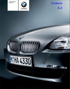 2007 bmw z4 owner's manual