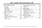 2007 cadillac srx owner's manual