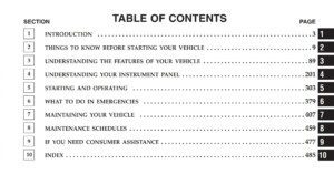 2007 chrysler town and country owner's manual