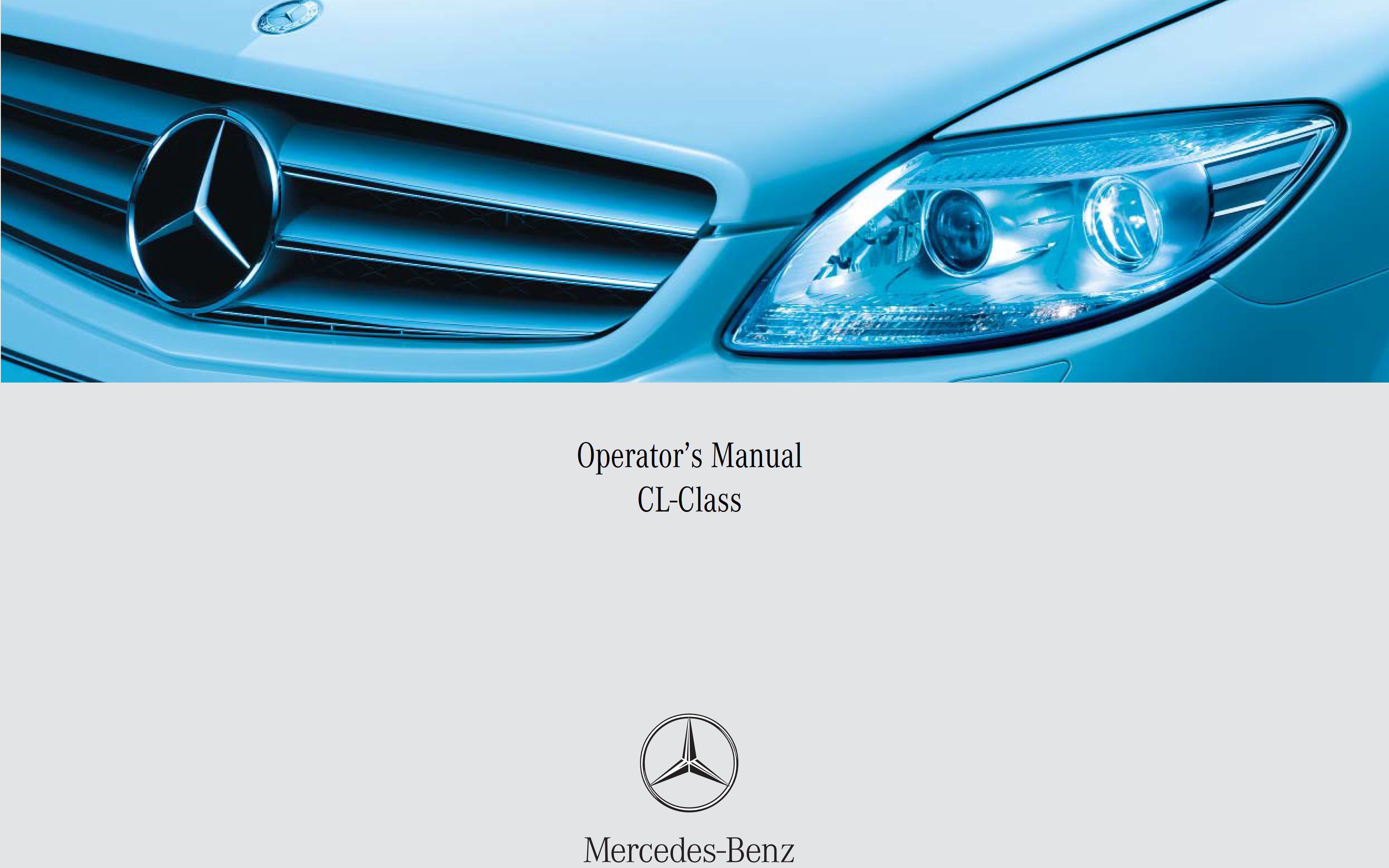 2007 mercedes benz cl class owner's manual