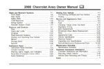 2008 chevrolet aveo owner's manual