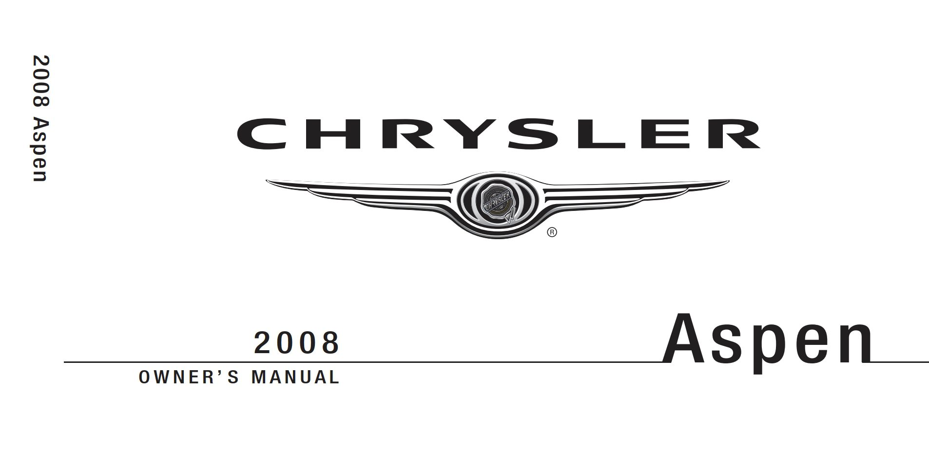 2008 chrysler aspen owner's manual