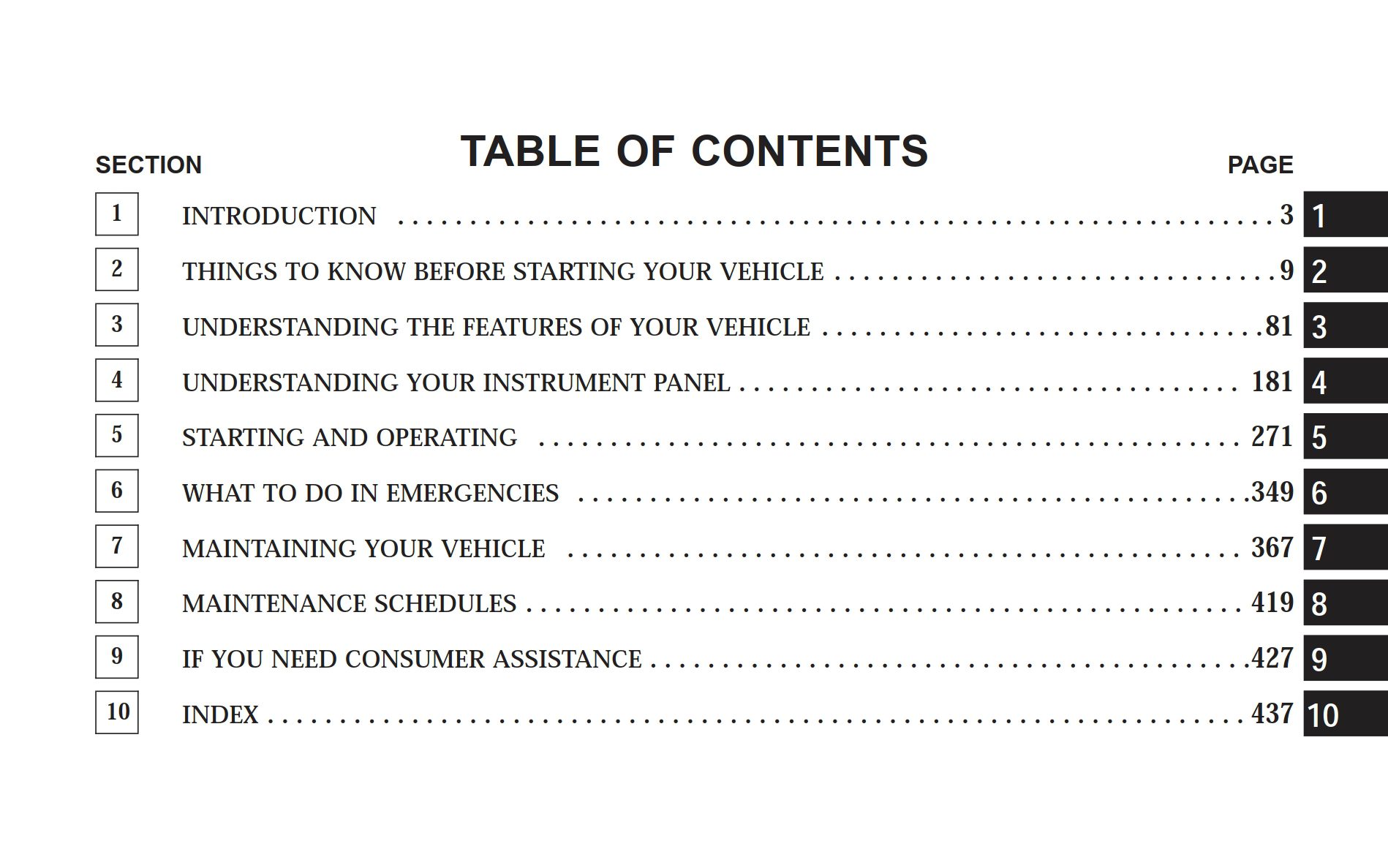 2008 chrysler pacifica owner's manual