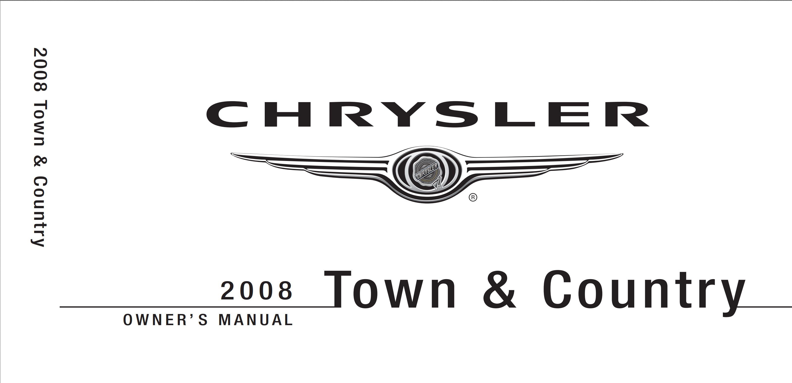 2008 chrysler town and country owner's manual