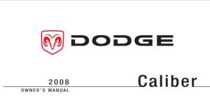 2008 dodge caliber owner's manual