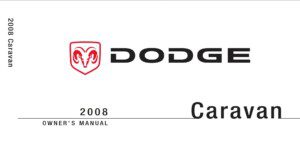 2008 dodge grand caravan owner's manual