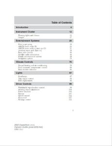 2008 ford expedition owner's manual