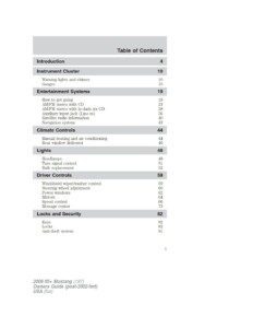 2008 ford mustang owner's manual