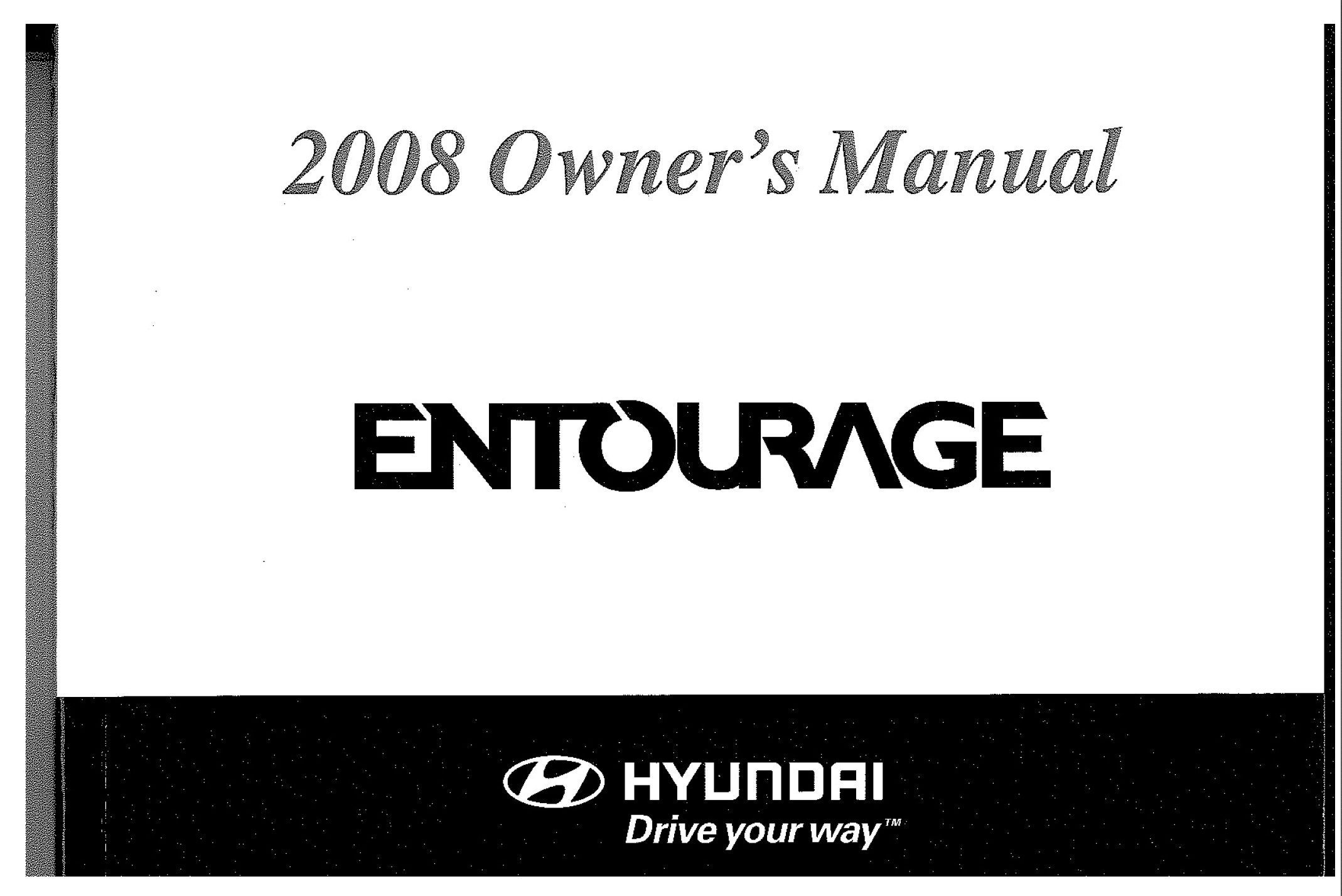 2008 hyundai entourage owner's manual