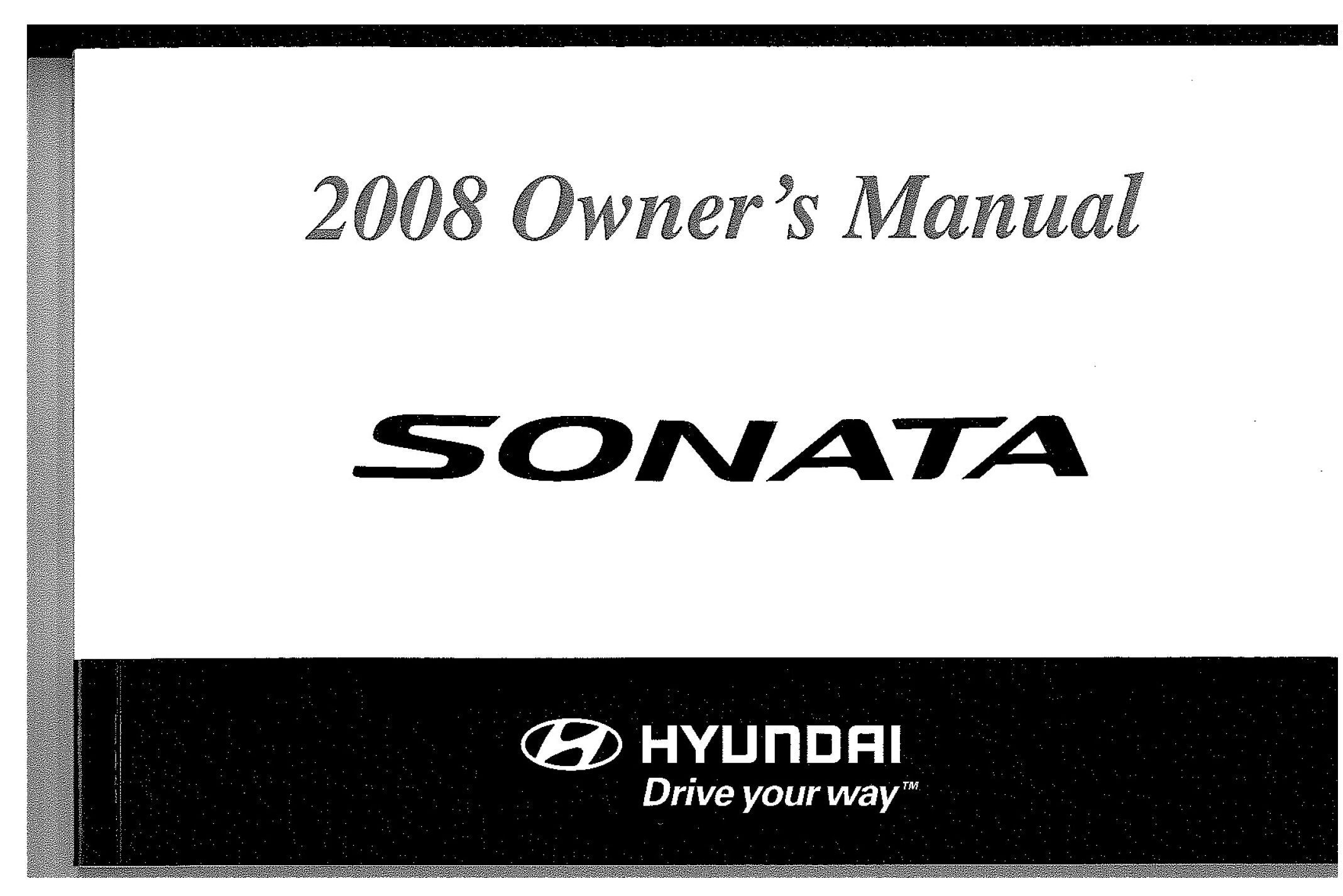 2008 hyundai sonata owner's manual