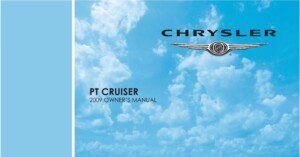 2009 chrysler pt cruiser owner's manual