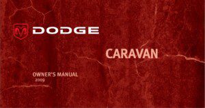 2009 dodge grand caravan owner's manual